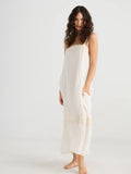 WOMEN'S - Isadore Long linen gauze cami dress. Powder Pink