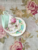 In Bloom Linen Tea Towel - Vase Of Flowers, Gorgeous Floral Fabric