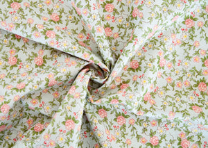 Rose & Violet's Garden Fabric. Sweet Blossoms in Songbird