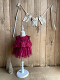 Twinkle Twinkle Little Star Baby Dress - Cherry Red