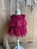 Twinkle Twinkle Little Star Baby Dress - Cherry Red