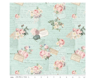 Rose & Violet's Garden Fabric. Garden Party in Songbird