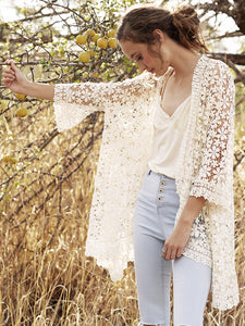 Cordelia Lace Jacket STONE CREAM