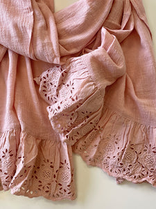 WREN Cotton and Lace Scarf