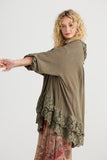 Florizel Top - OLIVE GREEN