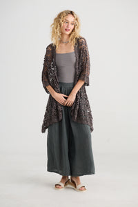 Cordelia Lace Jacket - CHARCOAL