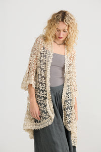 Cordelia Lace Jacket STONE CREAM