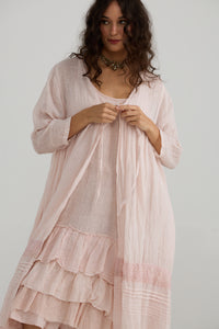 Waterlily ruffled dress. Cream Puff