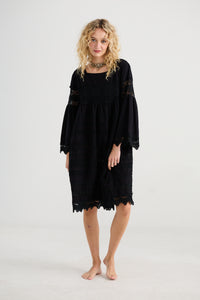 Sweetpea lace Dress - Black