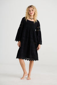 Sweetpea lace Dress - Ebony