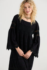 Sweetpea lace Dress - Black