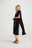 Empress Lace Coat in Midnight Black