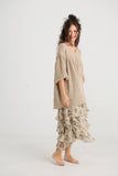 Sahara Linen top. Desert Sand