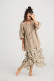 Sahara Linen top. Desert Sand