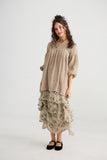 Sahara Linen top. Desert Sand