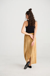 Lorienne Velvet Skirt. Ebony