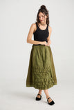 Fable Skirt in Moss Green