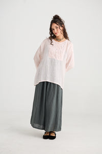 Florian Linen Gauze top. Sugar Crystal Pink