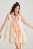 Midsummer's Cotton and Lace Scarf - BALLERINA PINK
