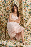 Waterlily ruffled dress. Cream Puff