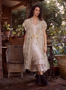 Empress Lace Coat in Cream