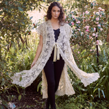 Empress Lace Coat in Cream