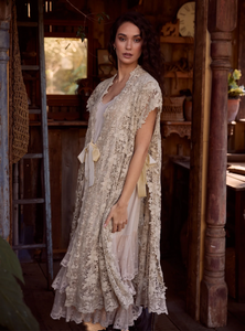 Empress Lace Coat in Cream