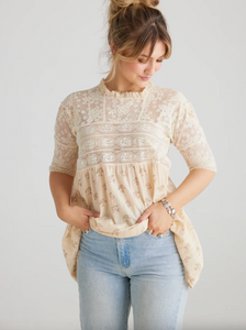 Miss Primrose Lace Top