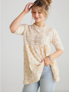 Miss Primrose Lace Top