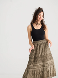 Serendipity Lace Maxi skirt - Peppercorn Grey