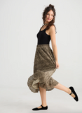 Serendipity Lace Maxi skirt - Peppercorn Grey