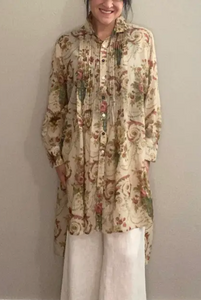 Annabelle Shirt Dress - Vase Of Flowers