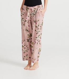 Floral Linen Pants