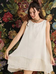 WOMEN'S - Arabesque Dress. Cream