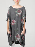 Floral Rosabella Top - Long Pure Linen Floral Top