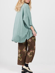 Floral Linen Pants