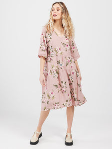 FLORAL Stella Linen Dress