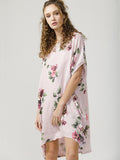 Floral Rosabella Top - Long Pure Linen Floral Top