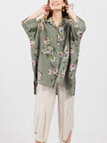 LINEN TEDDY SHIRT - FLORAL