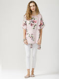 Floral Linen Contessa Top