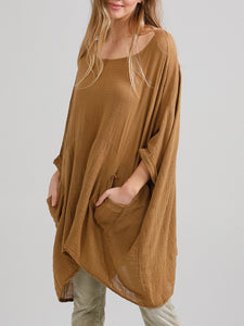 Camille Top - Loose Fit Natural Fibre casual top