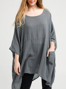 Camille Top - Loose Fit Natural Fibre casual top