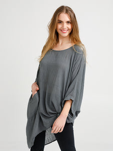 Camille Top - Loose Fit Natural Fibre casual top