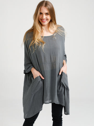 Camille Top - Loose Fit Natural Fibre casual top