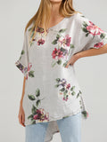 Floral Linen Contessa Top