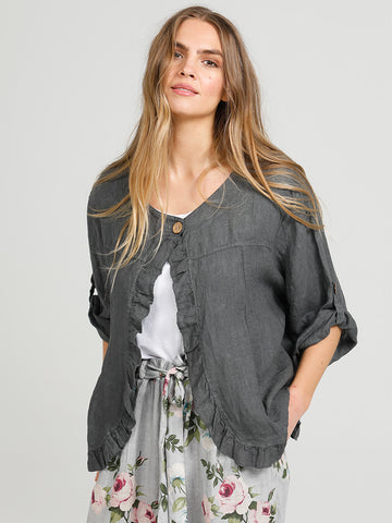 Pure Linen Fifi Jacket - Short Linen Jacket