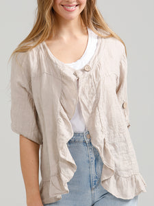 Pure Linen Fifi Jacket - Short Linen Jacket