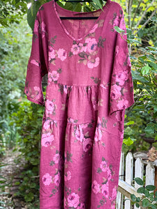 FLORAL Stella Linen Dress