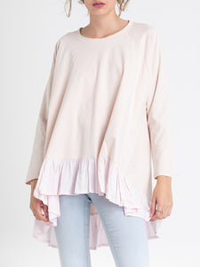 Stretch Ruffle Casual Top