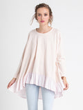 Stretch Ruffle Casual Top